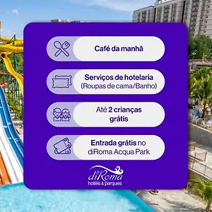 Hotel Diroma Spazzio Direto Com O Grupo Diroma Com Acesso Ao Acqua Park E Cafe Da Manha